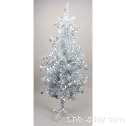 Albero di Natale colorato bianco da 150 cm